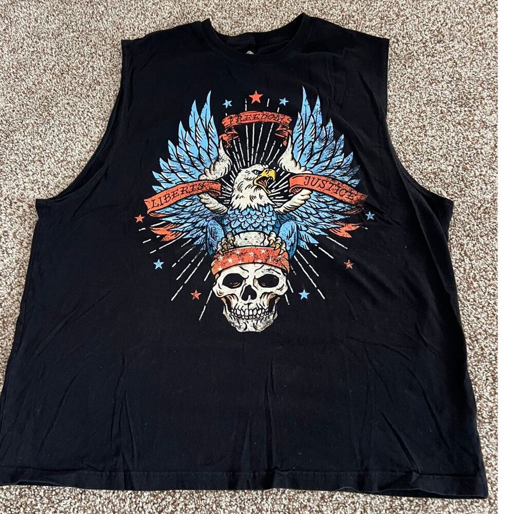 Way to Celebrate Black Crewneck sleeveless Shirt, Men's size 2XL